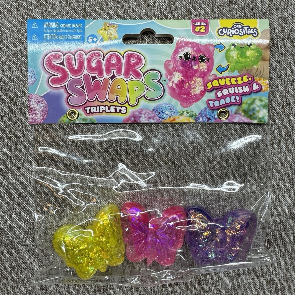 🔥VIRAL - Butterfly Sugar Swaps Triplets Squishy by Orb Curiosities BUTTERFLIES